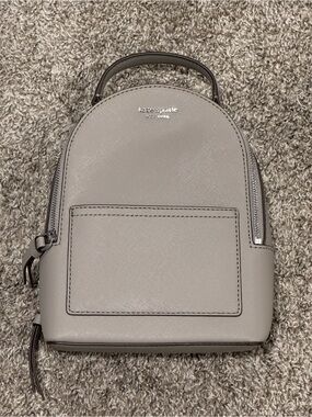 kate spade Pebbled Leather Mini Backpack in Taupe